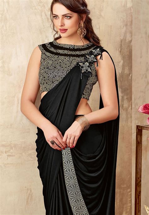 The art of black saree draping: the magic in every fold